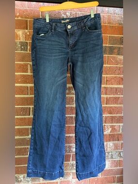 Wrangler Women's Dark Blue Flare Jeans